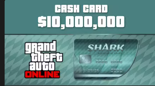 Grand Theft Auto Online Megalodon Shark Cash Card 10 000 000 DLC Global
