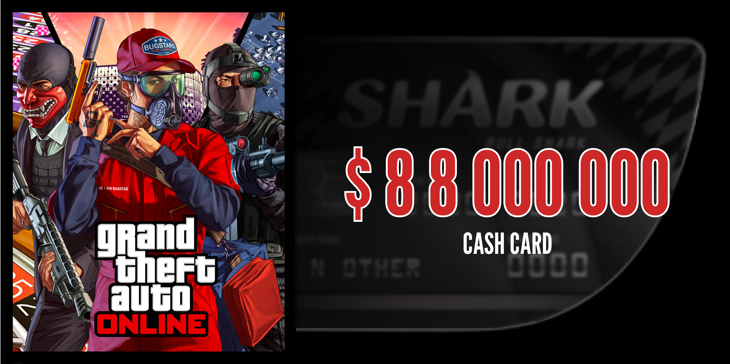 Grand Theft Auto Online Megalodon Shark Cash Card 8 8 000 000 RU/CIS