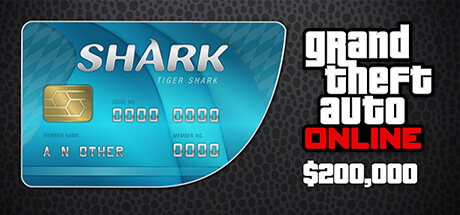 Grand Theft Auto Online Tiger Shark Cash Card 200 000 Global