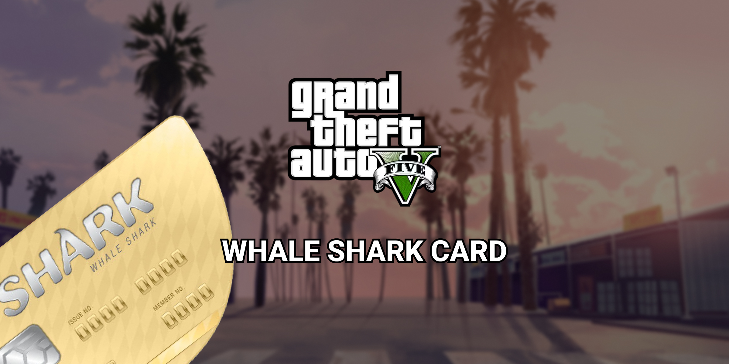 Grand Theft Auto V GTA Whale Shark Cash Card Global